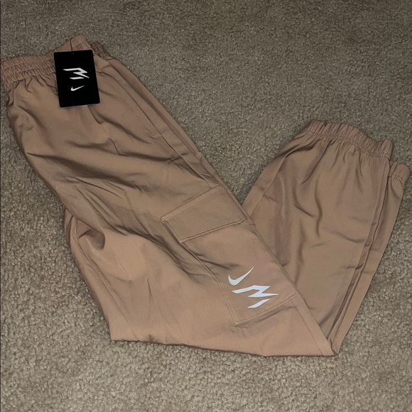 Nike Other - Nike Beige Joggers with White Logo